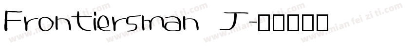 Frontiersman J字体转换